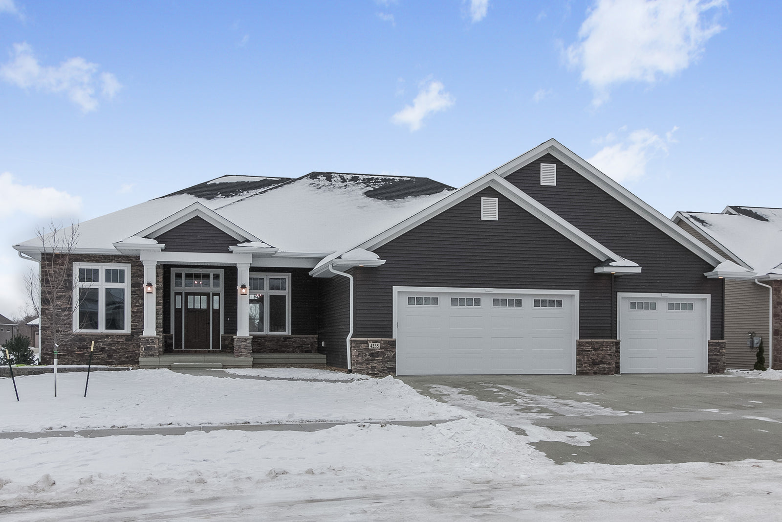 Custom 111 - Traditional Open Concept Ranch House Plan Design