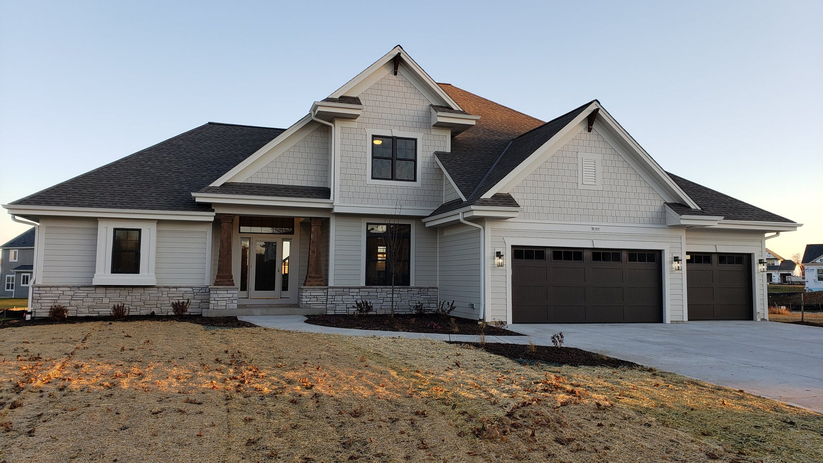 Custom 129 - Craftsman Two Story with Walkout Basement House Plan Design