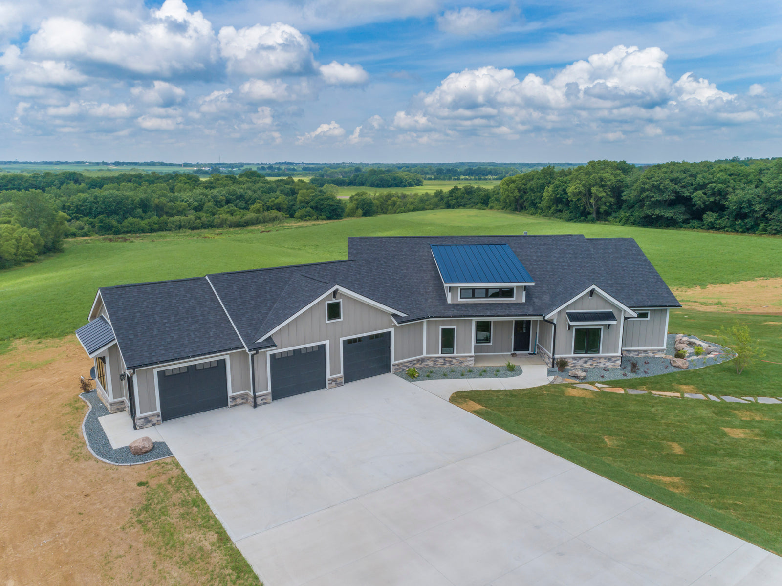 Custom 132 - Modern Farmhouse Open Concept with Walkout Ranch House Plan Design