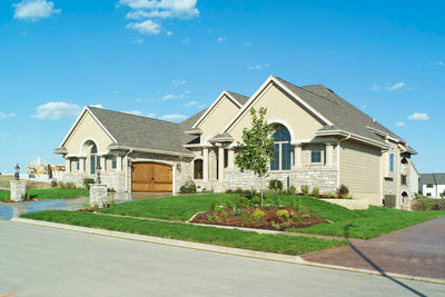 90405LL-front2-tuscan-ranch-house-plans-walkout-basement-4-bedroom-4-bathroom