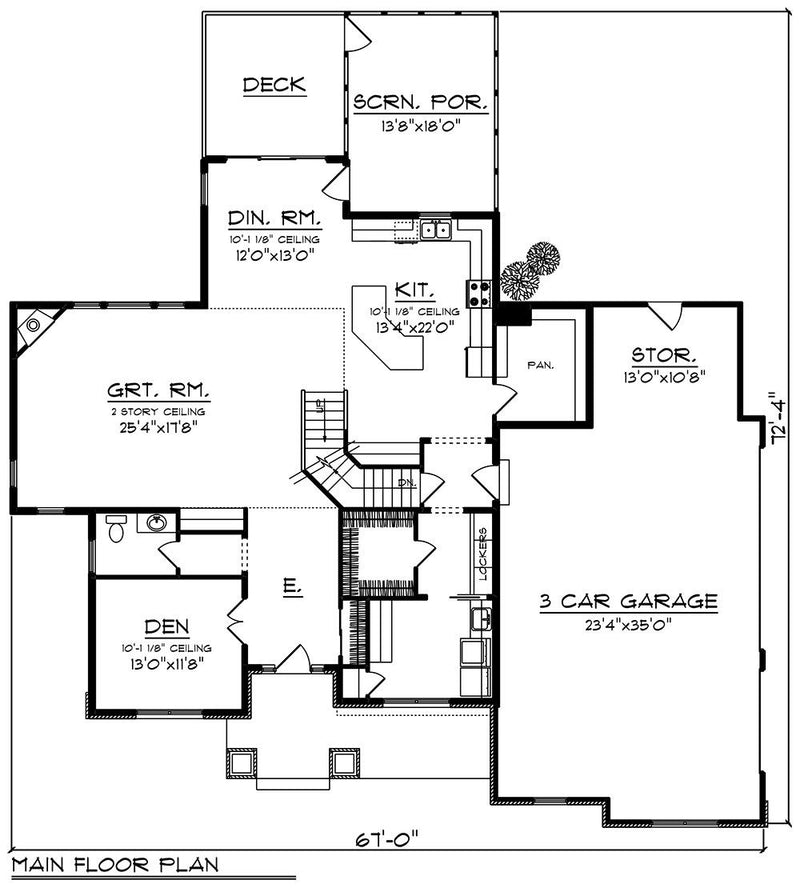 House Plan 61517