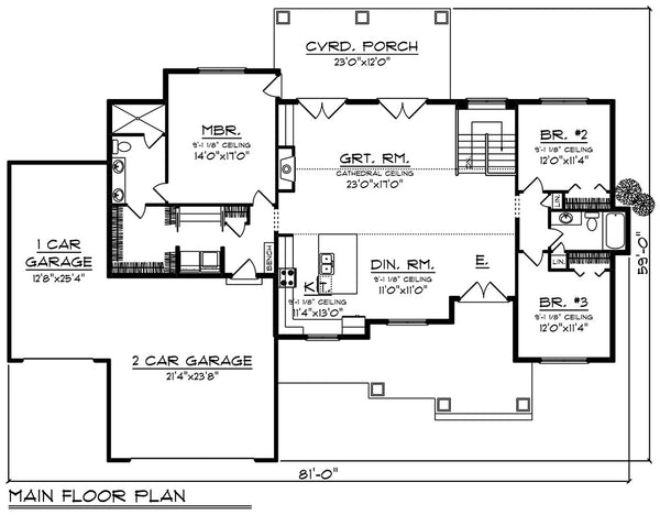 House Plan 65318 - Quality House Plans from Ahmann Design