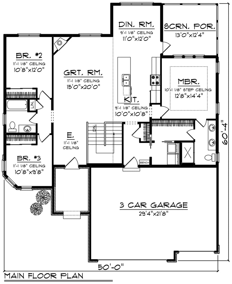    53515LL-front2-modern-ranch-house-plans-3-bedroom-2-bathroom-1626-square-feet