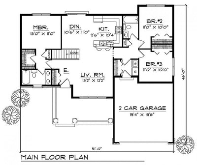 House Plan 61101