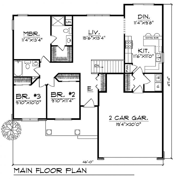 House Plan 62801