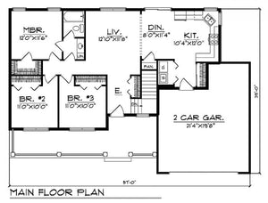 House Plan 63101