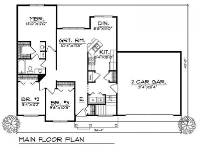 House Plan 63401