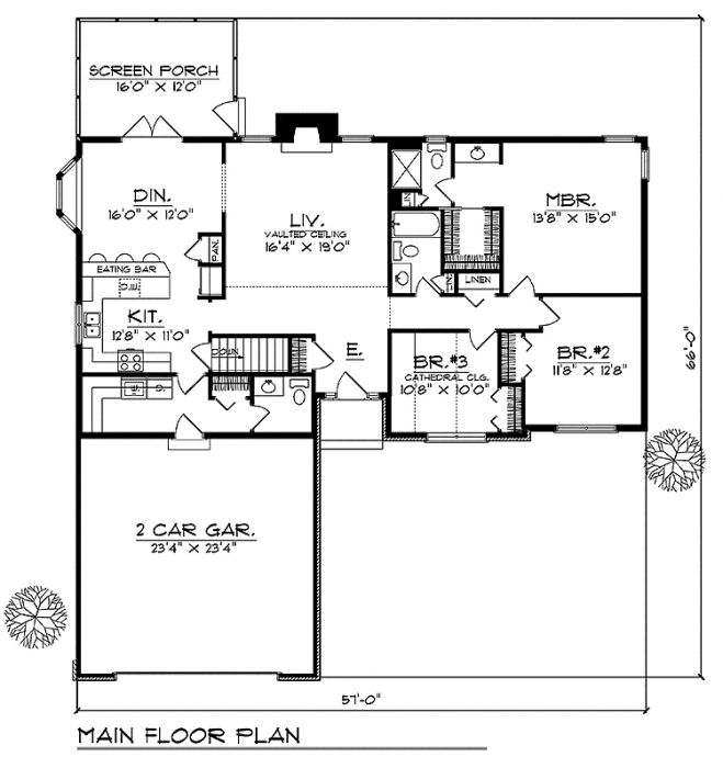 House Plan 63795