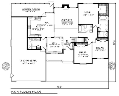 House Plan 64396