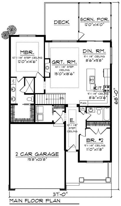 64418LL-Front-craftsman-ranch-house-plans-1354-square-feet