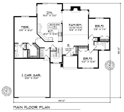 House Plan 64496