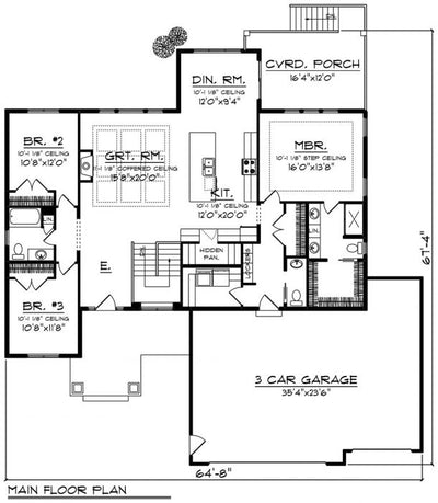 House Plan 66419LL