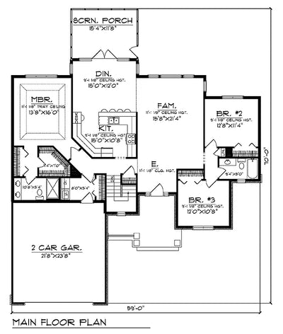House Plan 67701