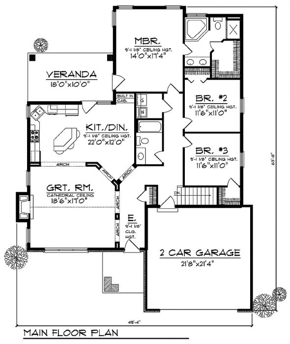 House Plan 67901