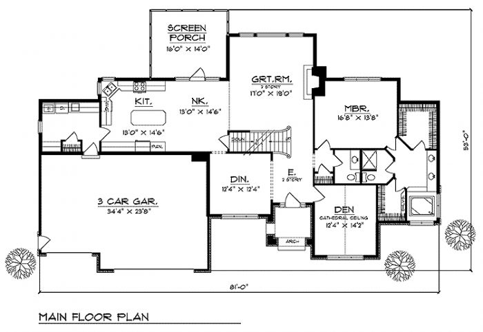 House Plan 70597
