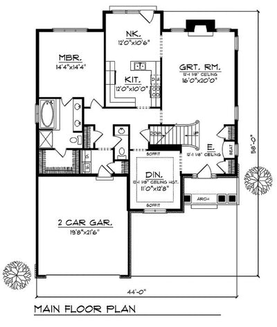 House Plan 74497