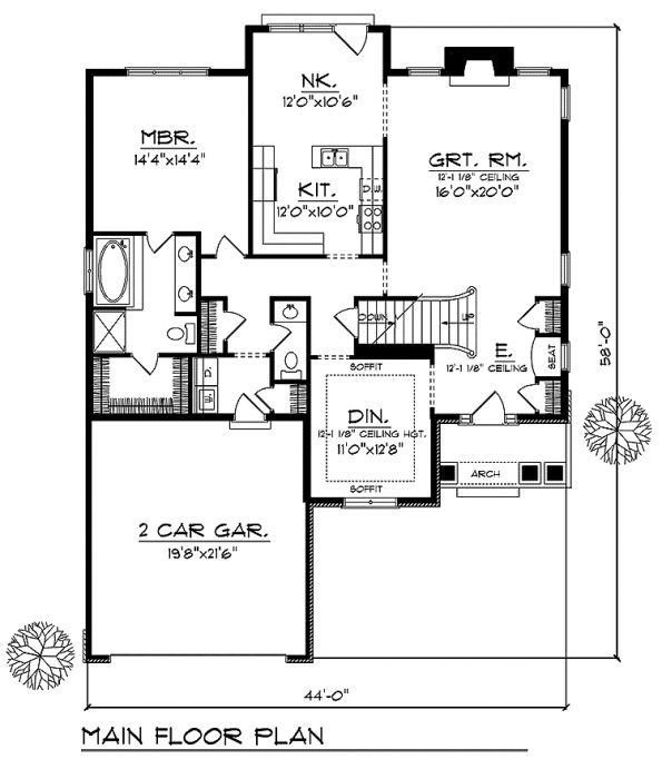 House Plan 74497