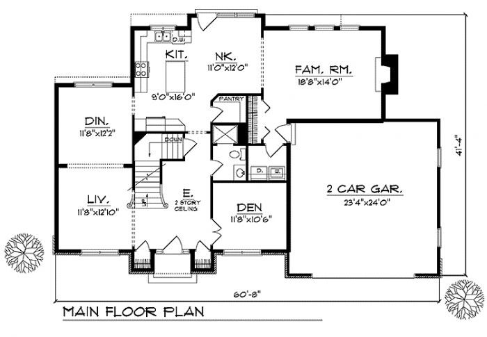 House Plan 74997