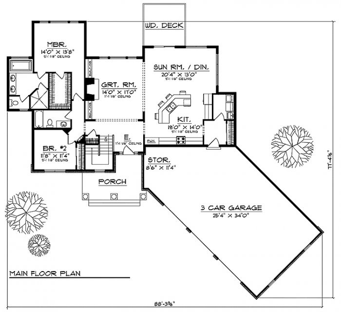 House Plan 77302LL