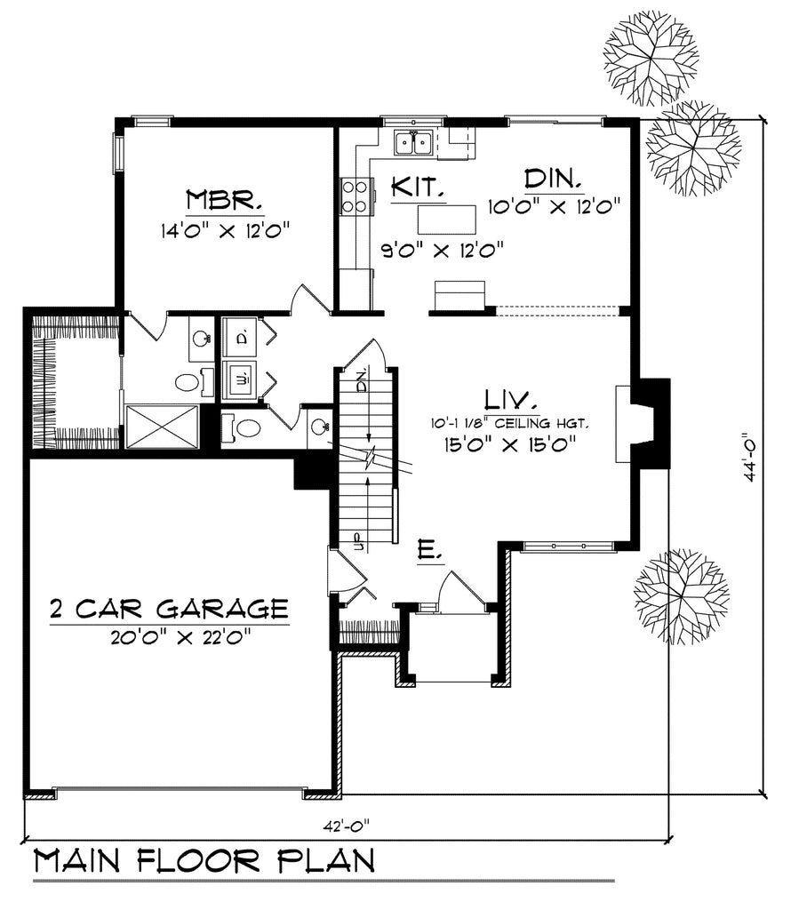 2 Bedroom Bungalow Floor Plans