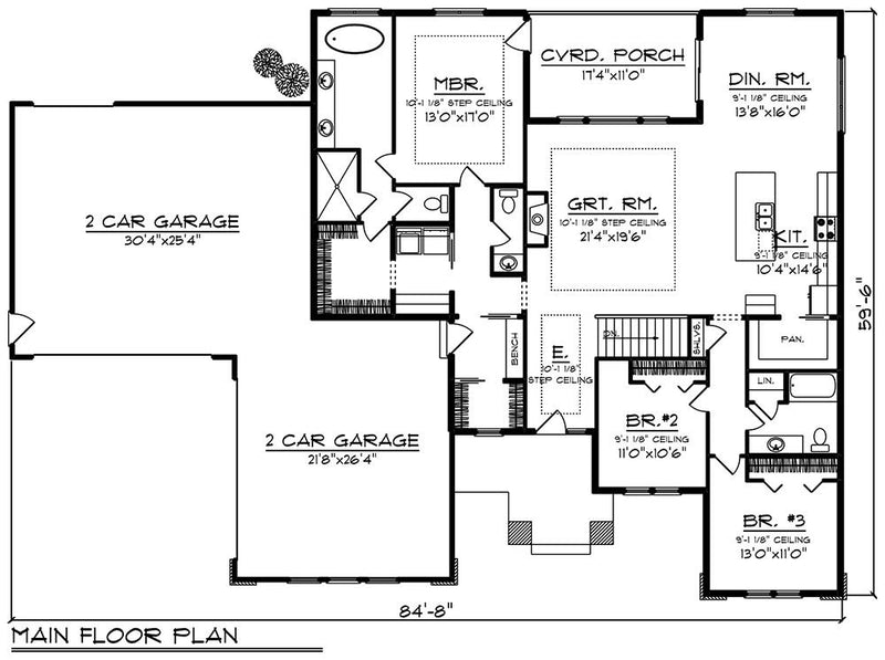    65818-Front6-Prairie-Ranch-house-plan-3-Bedroom-3-Bathroom
