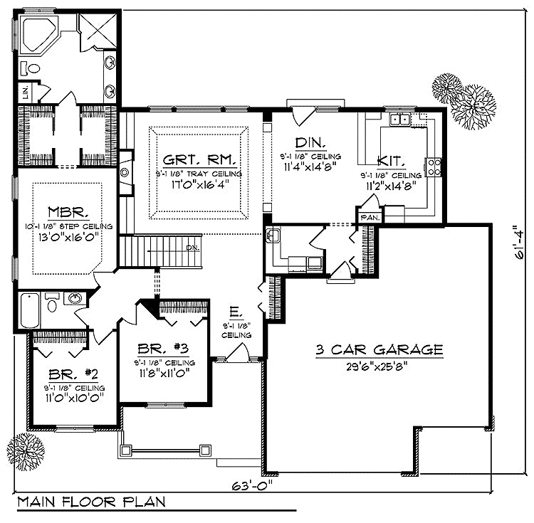 House Plan 88005